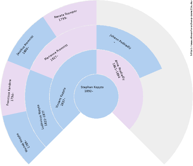 Fächerdiagramm von Stephan Kopyto