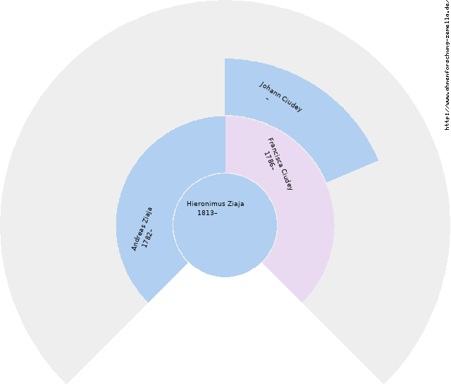 Fächerdiagramm von Hieronimus Ziaja