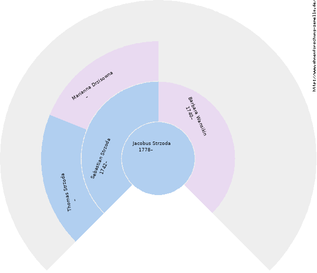 Fächerdiagramm von Jacobus Strzoda