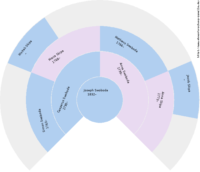 Fächerdiagramm von Joseph Swoboda